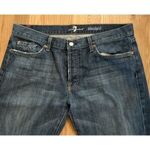 Seven For All Mankind Men’s Standard Fit Jeans Sz 36 100% Cotton‎ Straight Leg